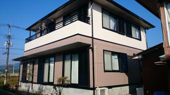えびの市　シリコン塗装　リビング亀沢