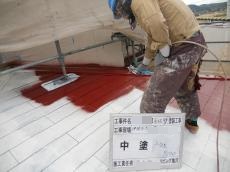 屋根塗装　リビング亀沢　伊佐市大口