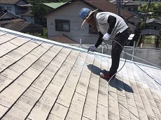 霧島市　横川町　屋根外壁塗装