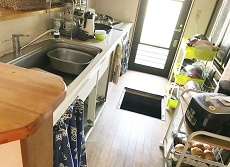 霧島市　システムキッチン取替　リフォーム